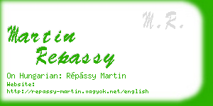 martin repassy business card