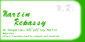 martin repassy business card